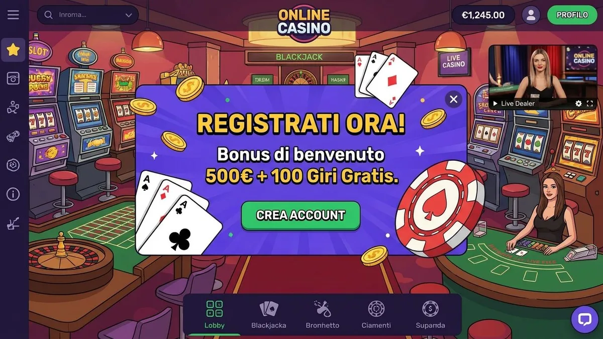 Registrazione con bonus